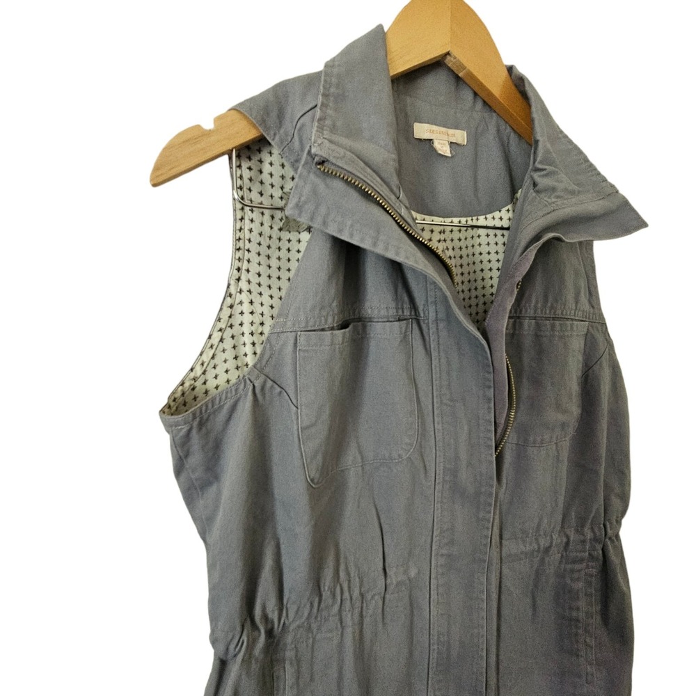 Skies‎ Are Blue  Sleeveless Utility Vest Size SMALL - Picture 3 of 4
